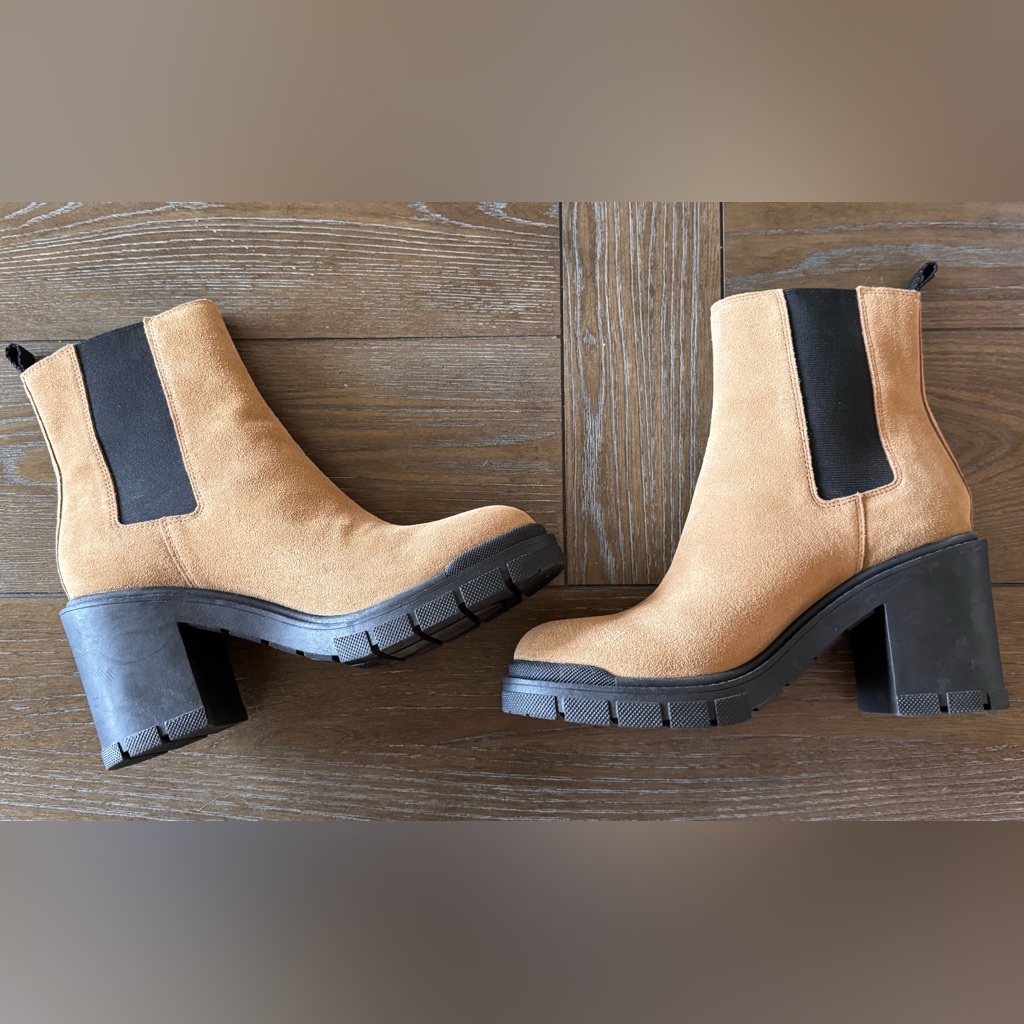 Lugged Soul Heeled Chelsea Boot By Marc Fisher